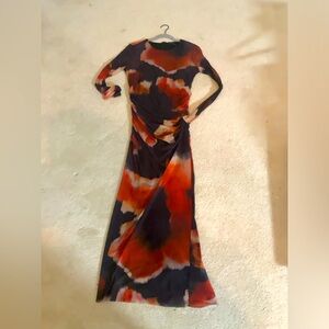 Long sleeve mesh maxi dress (lined)